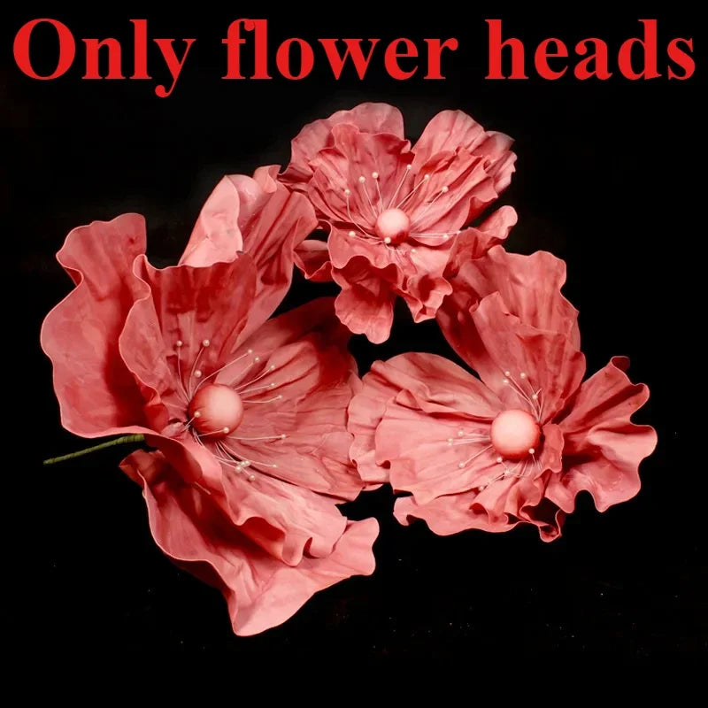 Grandi fiori artificiali in schiuma con supporto per guinzaglio stradale, 50/60/75 cm