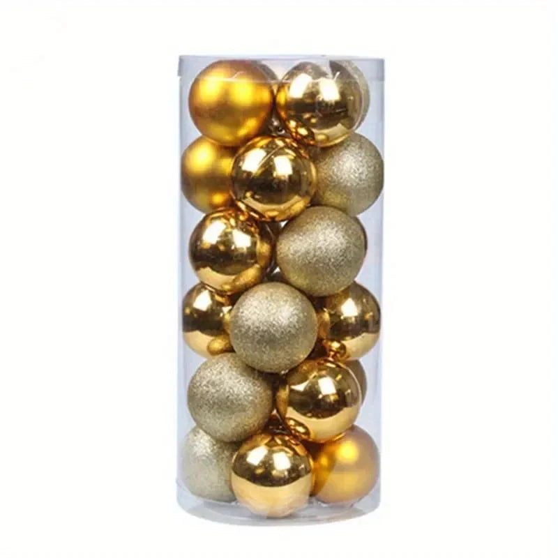 Palle di Natale festive da appendere all'albero.