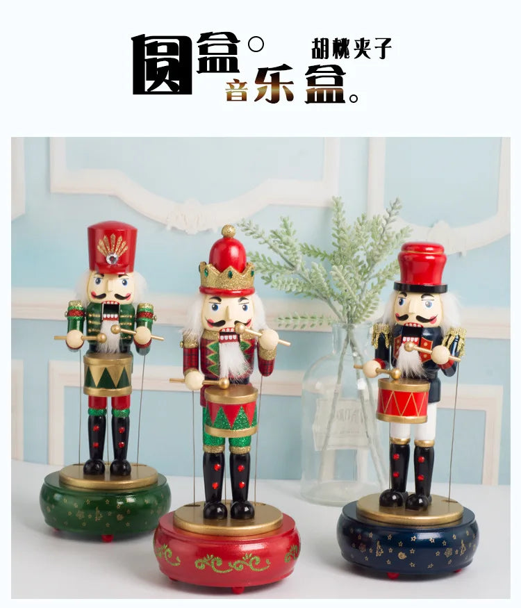 Nutcracker Round Base Wooden Soldier 36CM