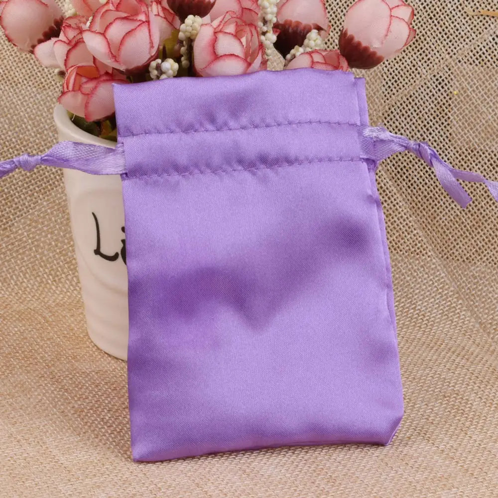 Satin Drawstring Pouch For Packing Gift Bag.