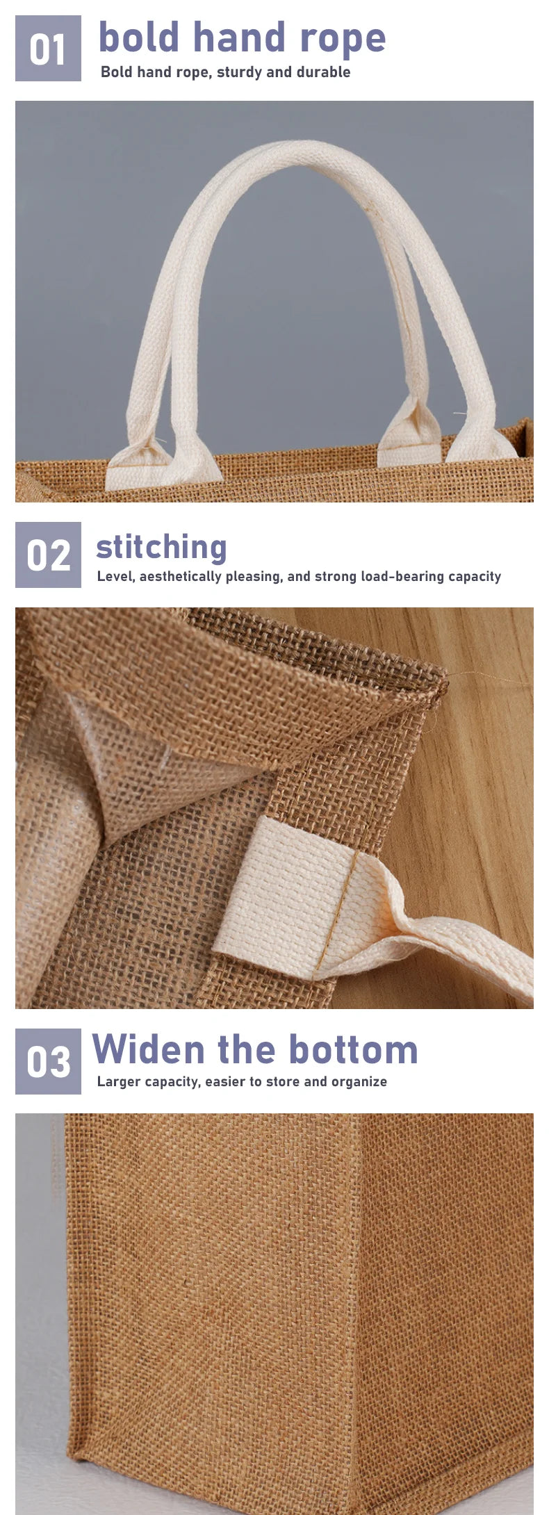 Linen handbag Eco-friendly Cotton and Linen canvas bag.