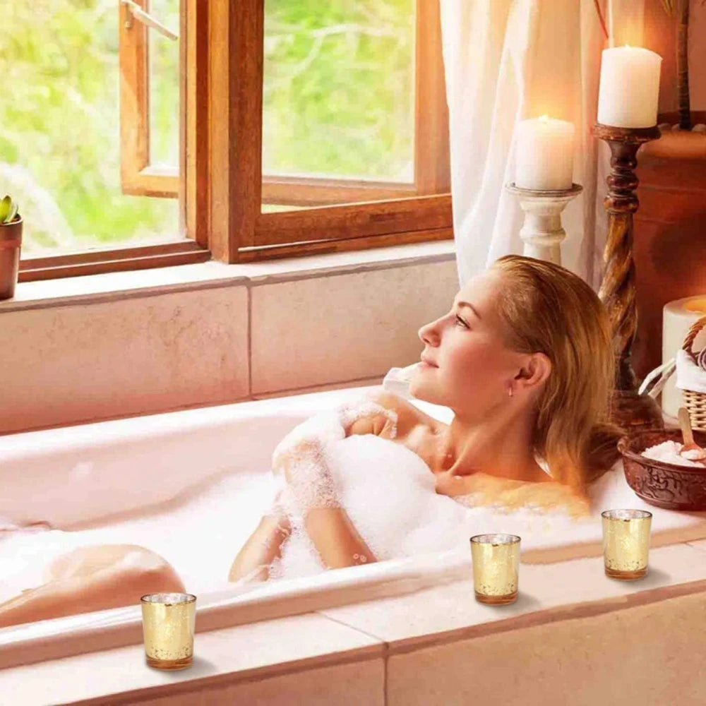 Mercury Glass Tealight Candle Holders