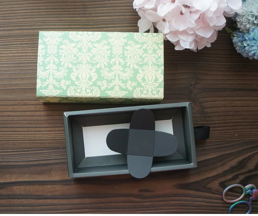 Elegant Blue Yellow Flower Pattern 3 Size 10 Set Gifts Packing