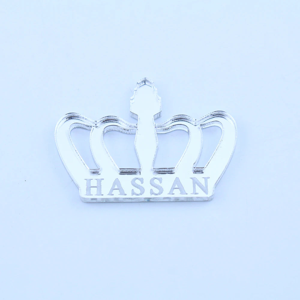 30pcs Personalized Mirror Acrylic Crown Baby