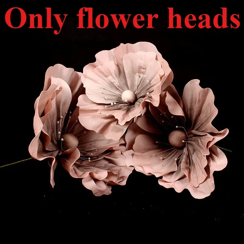 Grandi fiori artificiali in schiuma con supporto per guinzaglio stradale, 50/60/75 cm