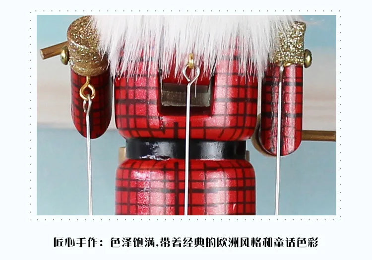 Nutcracker Round Base Wooden Soldier 36CM