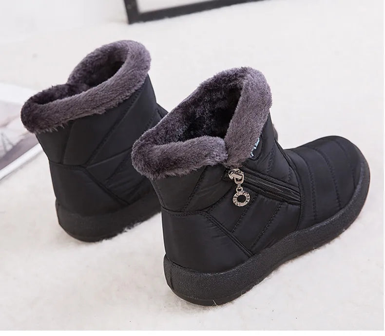 Women's Boots Women's Ankle Boots With Fur Winter
