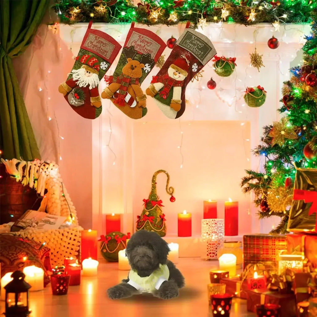 Christmas Stocking Classic Large Stockings Santa Snowman Reindeer.