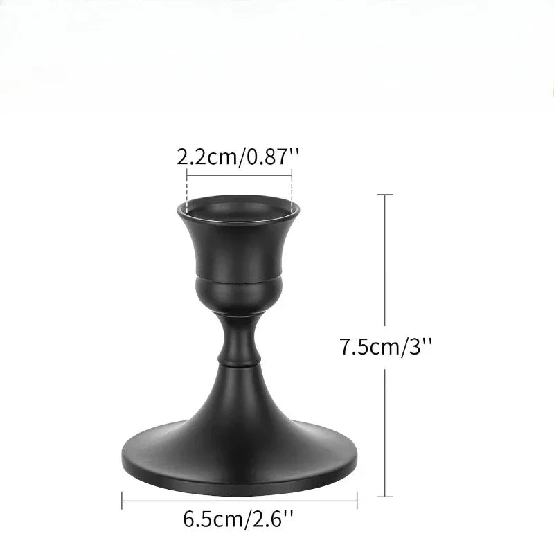 Vintage and elegant metal tabletop candle holders 1pc/3pcs