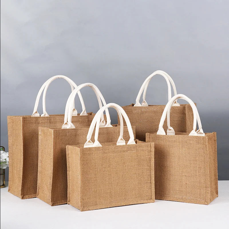 Linen handbag Eco-friendly Cotton and Linen canvas bag.