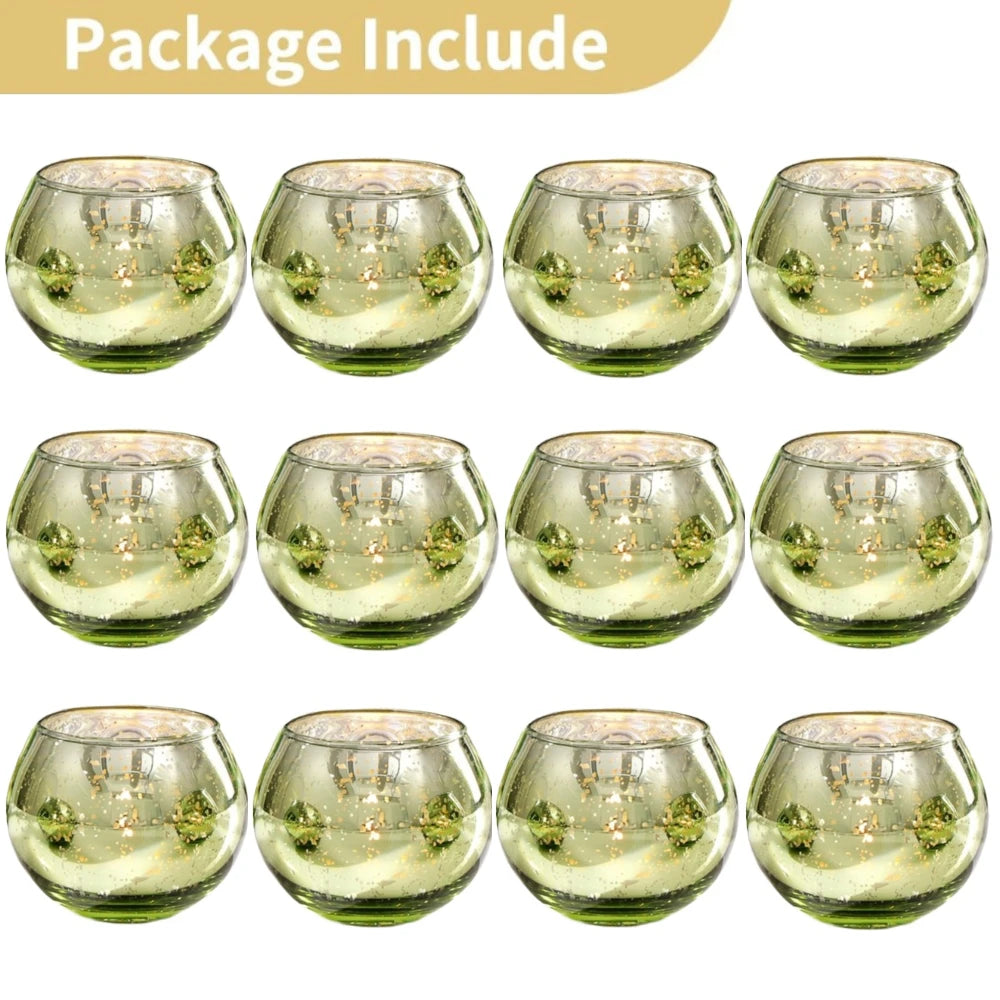 Mercury Glass Tealight Candle Holders