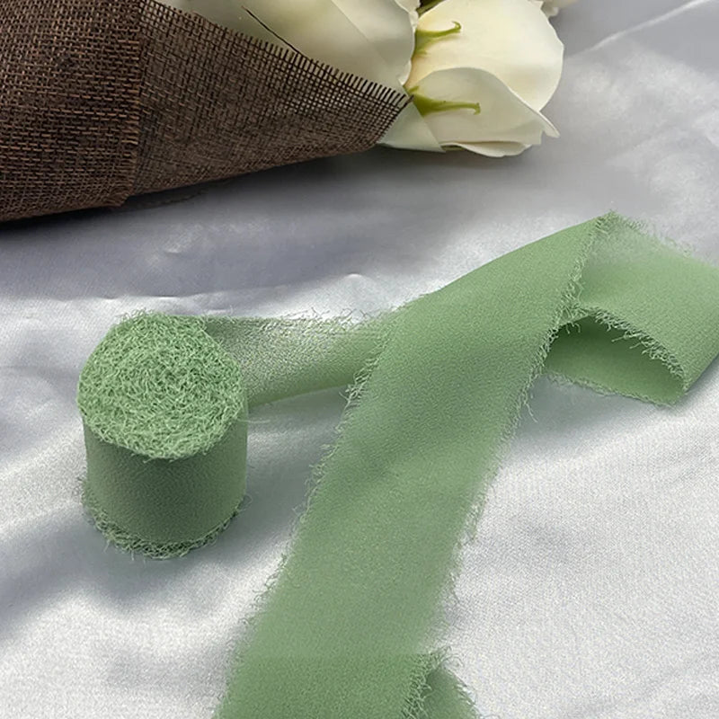 Cinta de encaje Cinta de gasa Cinta de seda Flores