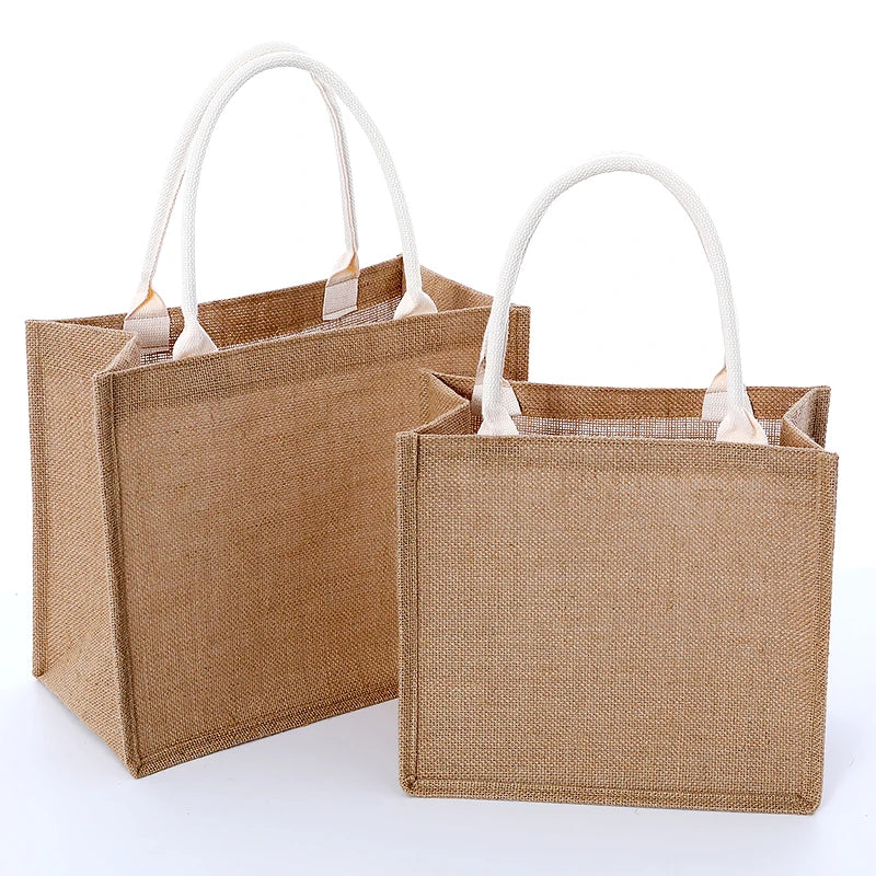 Linen handbag Eco-friendly Cotton and Linen canvas bag.
