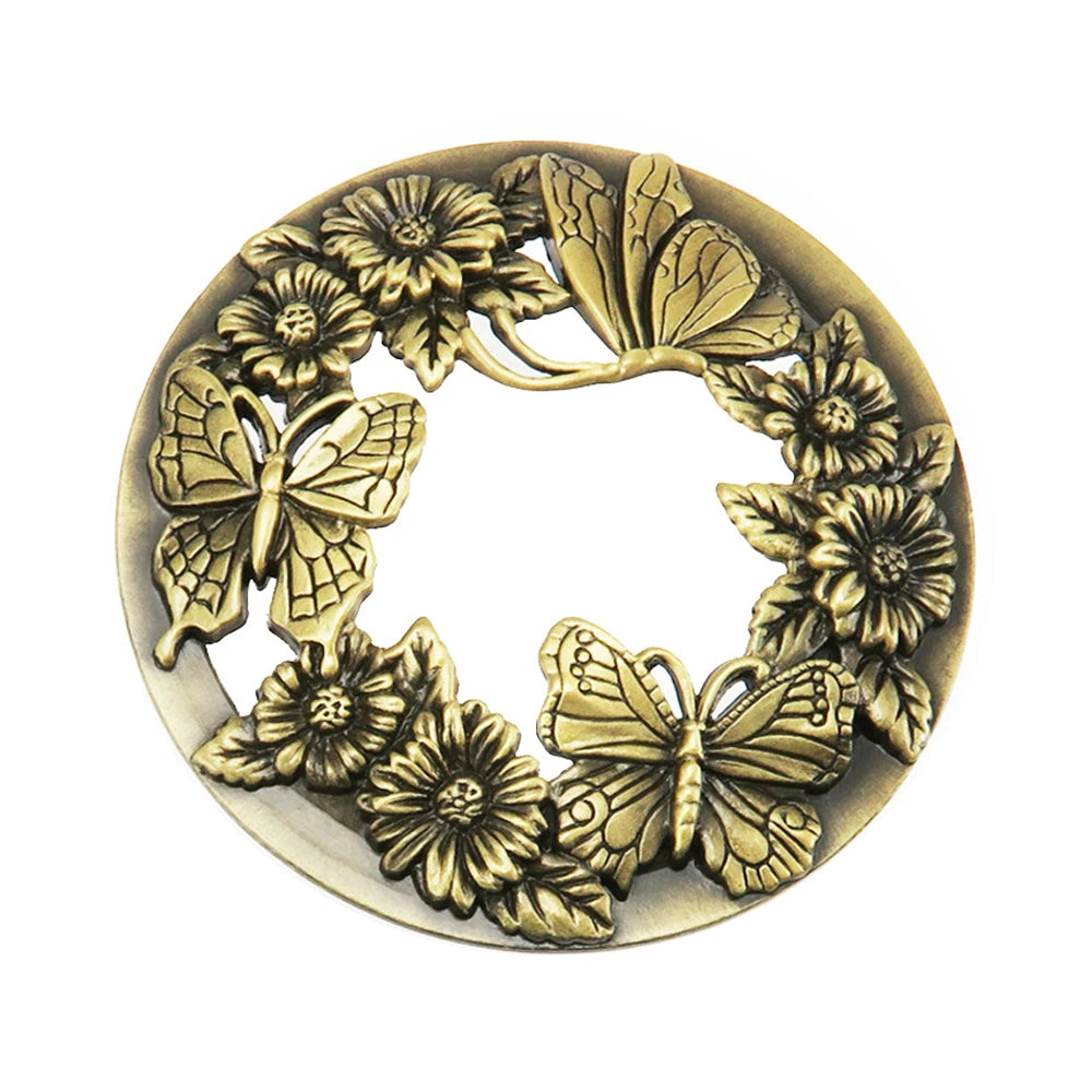 Candle Antique Butterfly Candle Shade Jar Lid Topper Silver/gold/bronze