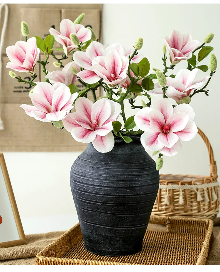 Magnolia Simulation Flower, Living Room Decoration Ornament Decoration.