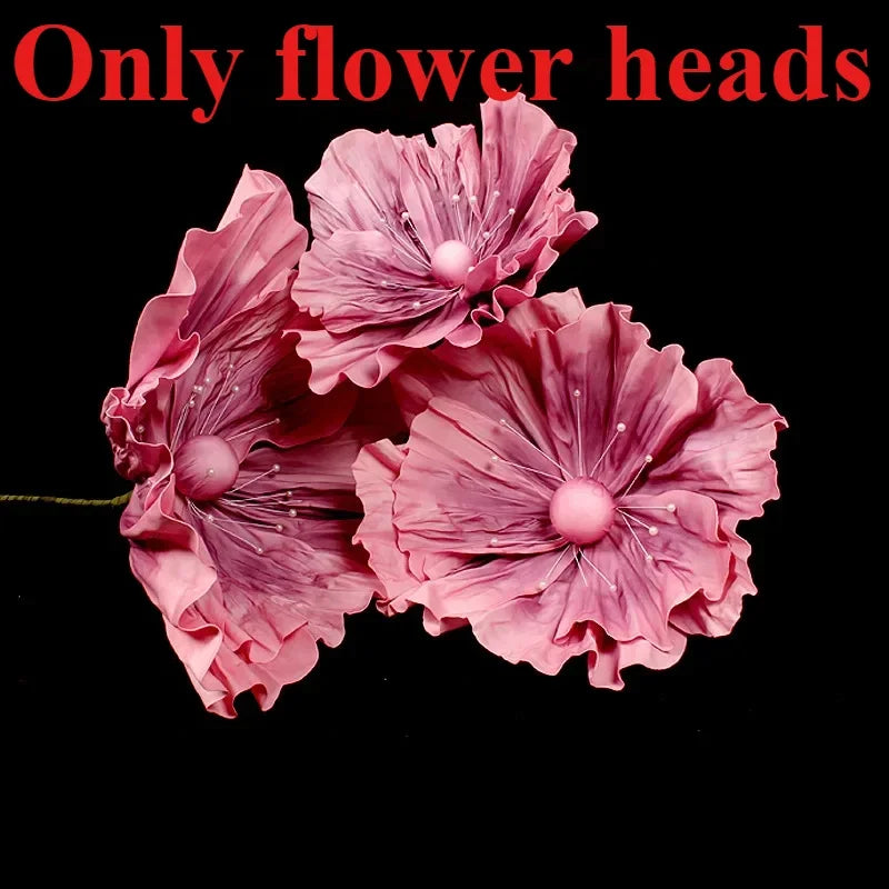 Grandi fiori artificiali in schiuma con supporto per guinzaglio stradale, 50/60/75 cm