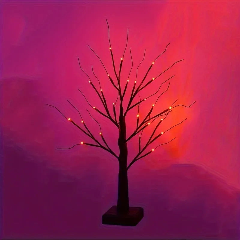 Árbol de luces navideñas LED.