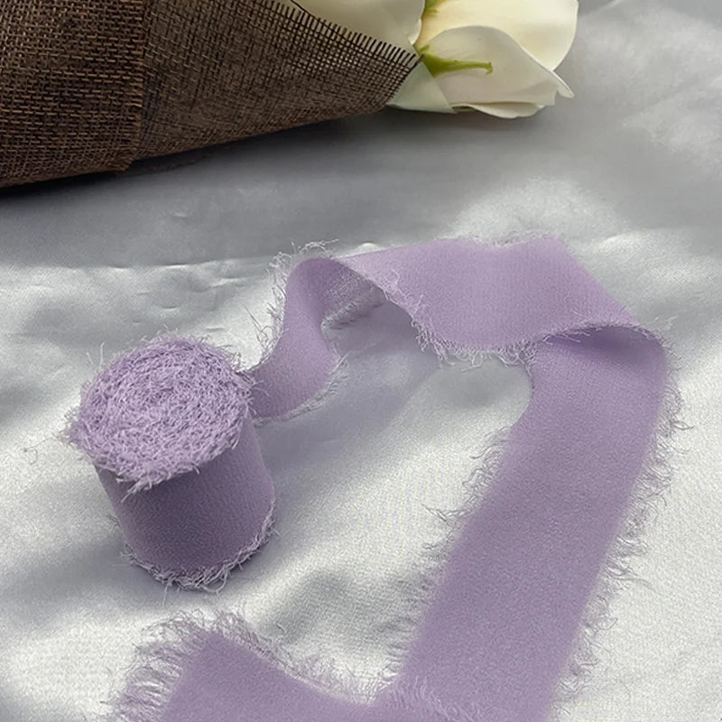 Cinta de encaje Cinta de gasa Cinta de seda Flores