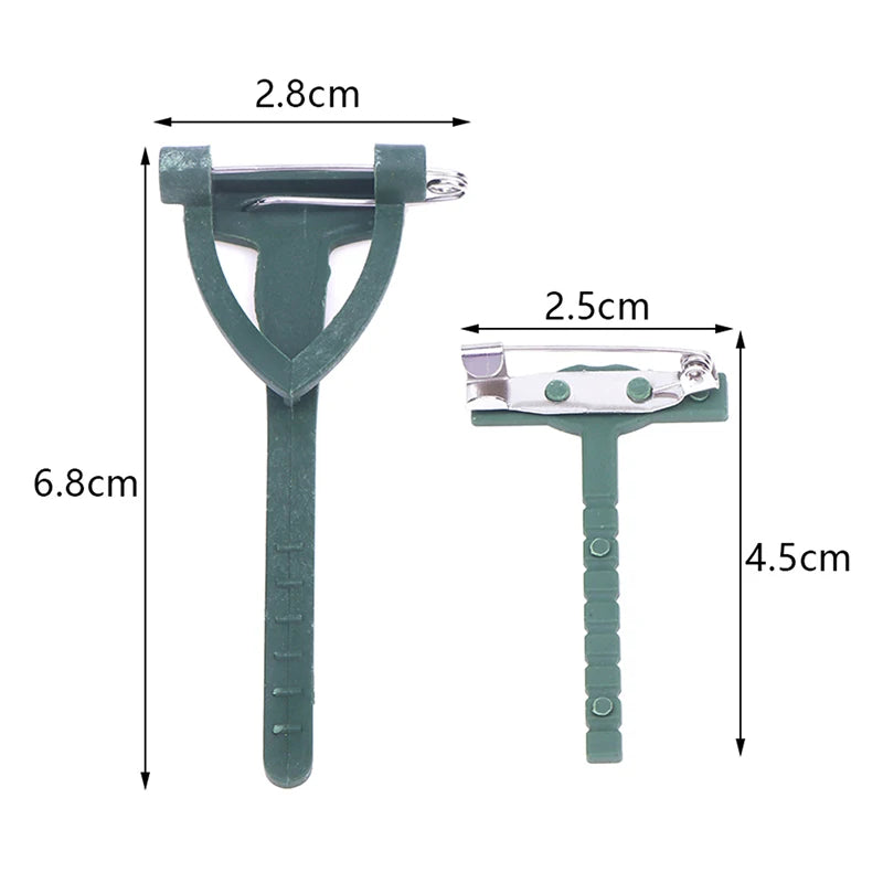 Spille in plastica e metallo per fiori, 10/20 pezzi.