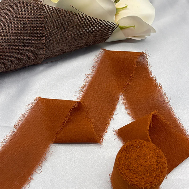 Cinta de encaje Cinta de gasa Cinta de seda Flores