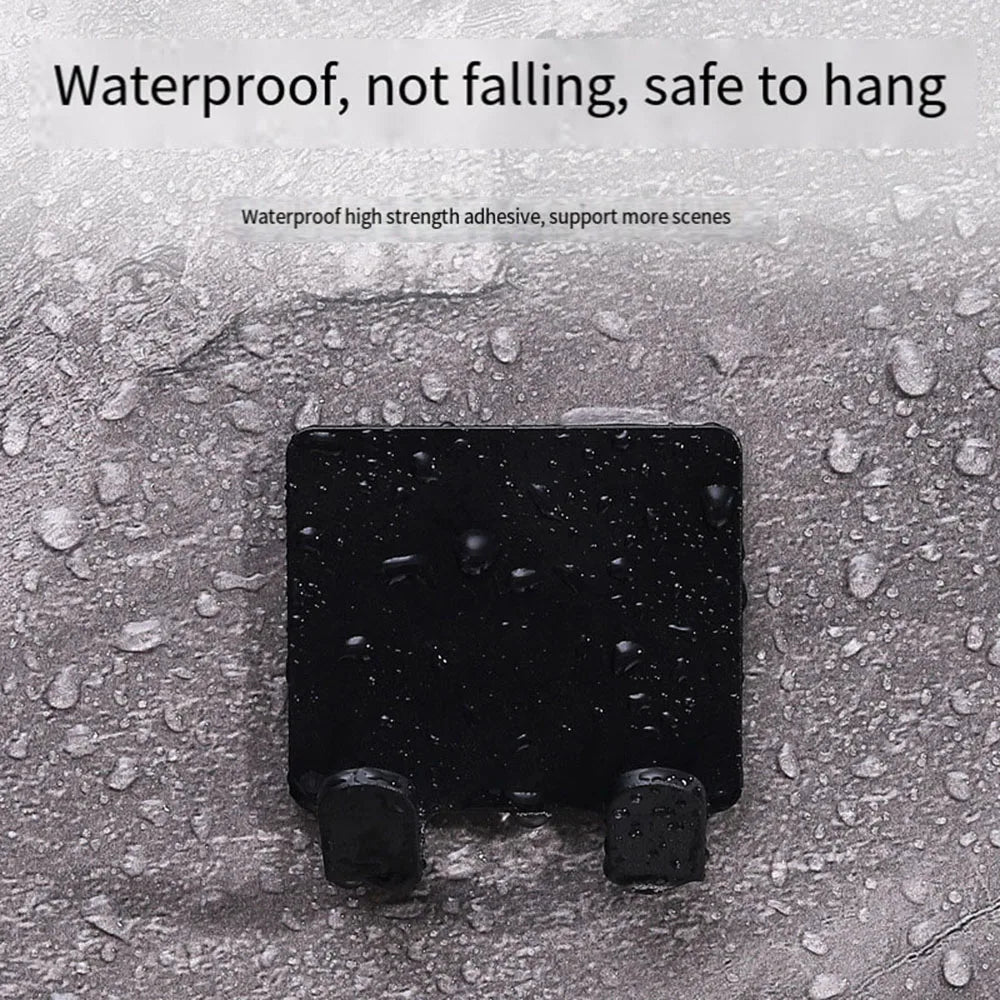 Supporto da parete per bagno, per gancio doccia, confezione da 2/4, adesivo