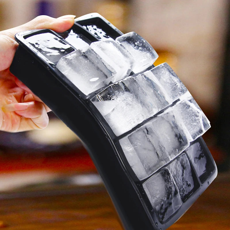 Stampi per cubetti di ghiaccio in silicone per la casa o per bar, 4/6/8/15 griglie