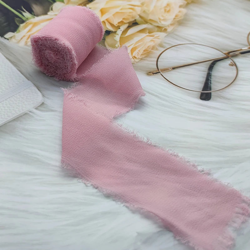 Cinta de encaje Cinta de gasa Cinta de seda Flores