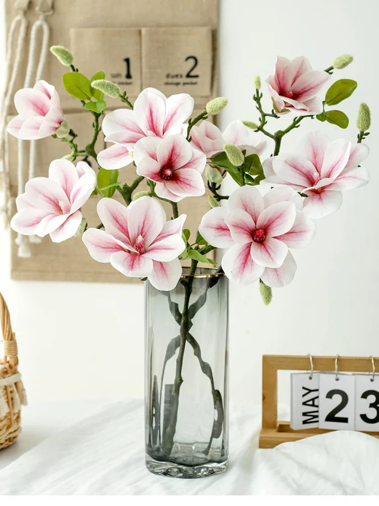 Magnolia Simulation Flower, Living Room Decoration Ornament Decoration.