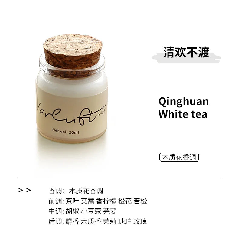 Mini vela de cera de soja para aromaterapia.