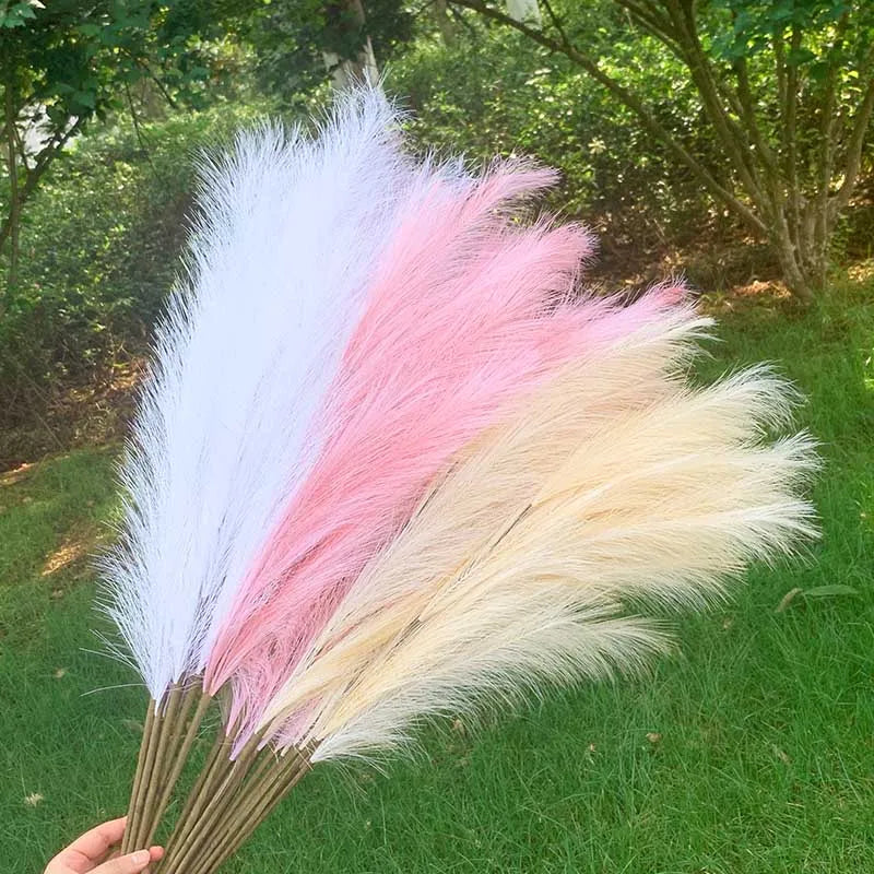 Artificial Pampas Grass Dried Reed Flowers 5pcs 100cm