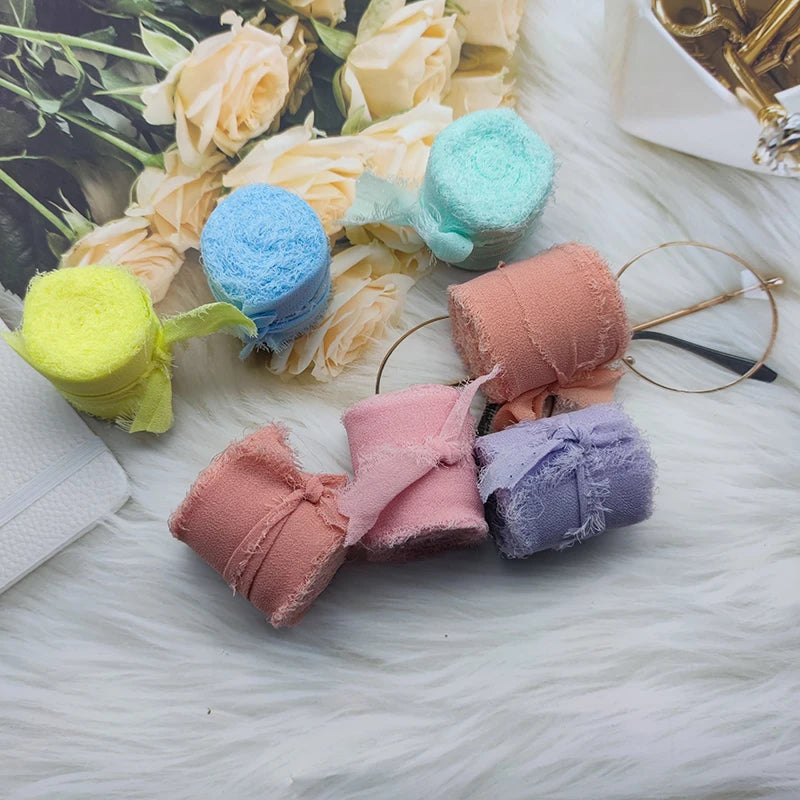 Cinta de encaje Cinta de gasa Cinta de seda Flores