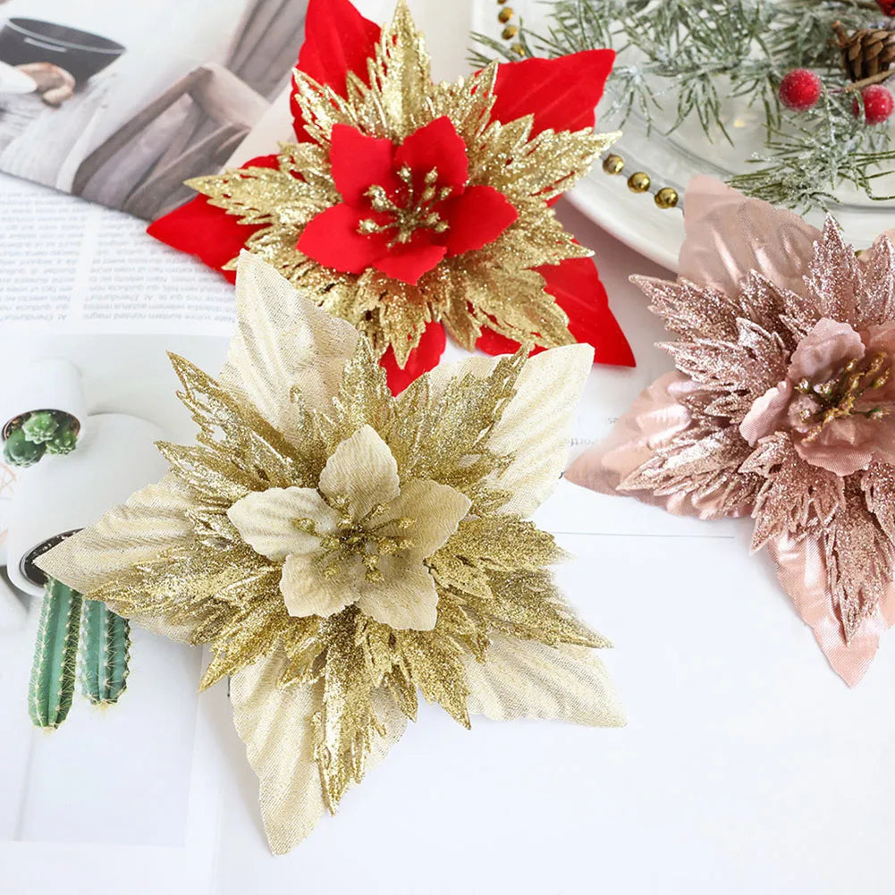 Accesorios de corona de flores artificiales de Navidad 1 pieza