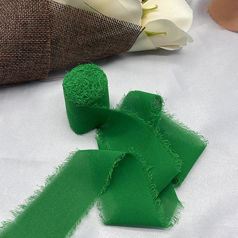 Cinta de encaje Cinta de gasa Cinta de seda Flores