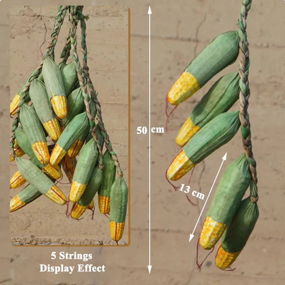 Künstliche Schnüre bilden verschiedene Gemüse- und Obstsorten nach.