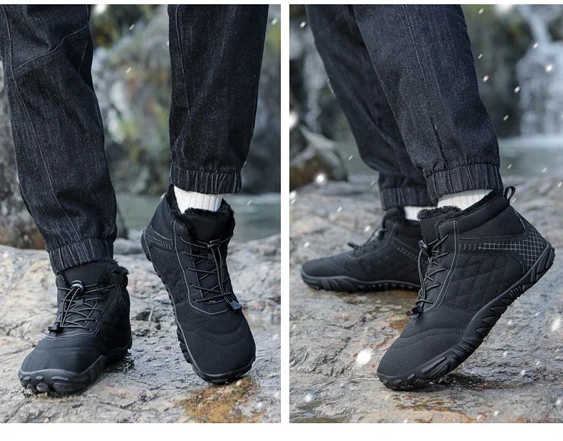 Nuovissimi stivali invernali da uomo o da donna, scarpe da neve antiscivolo da esterno a piedi nudi