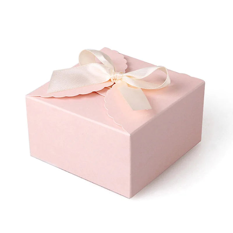 Wave Solid Kraft Paper Candy Box 10/20Pcs Wedding Favor Gift Box.