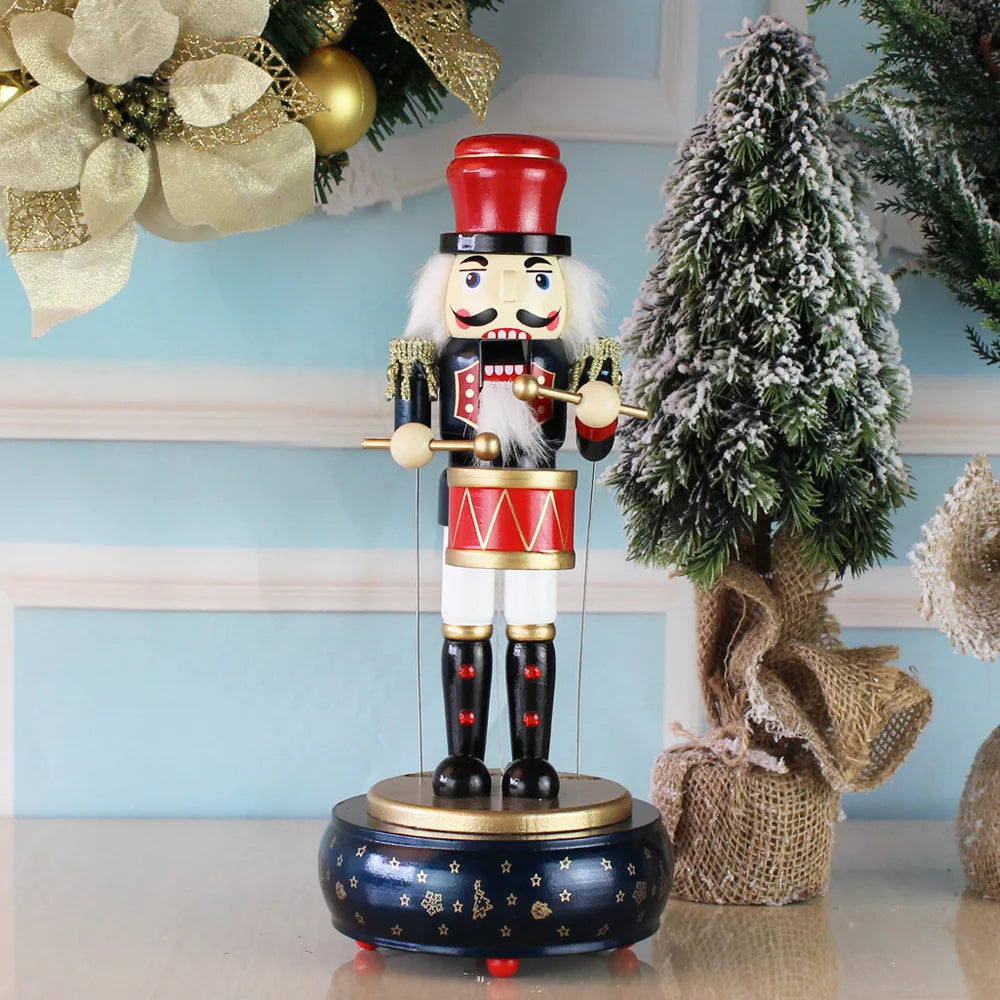 Nutcracker Round Base Wooden Soldier 36CM