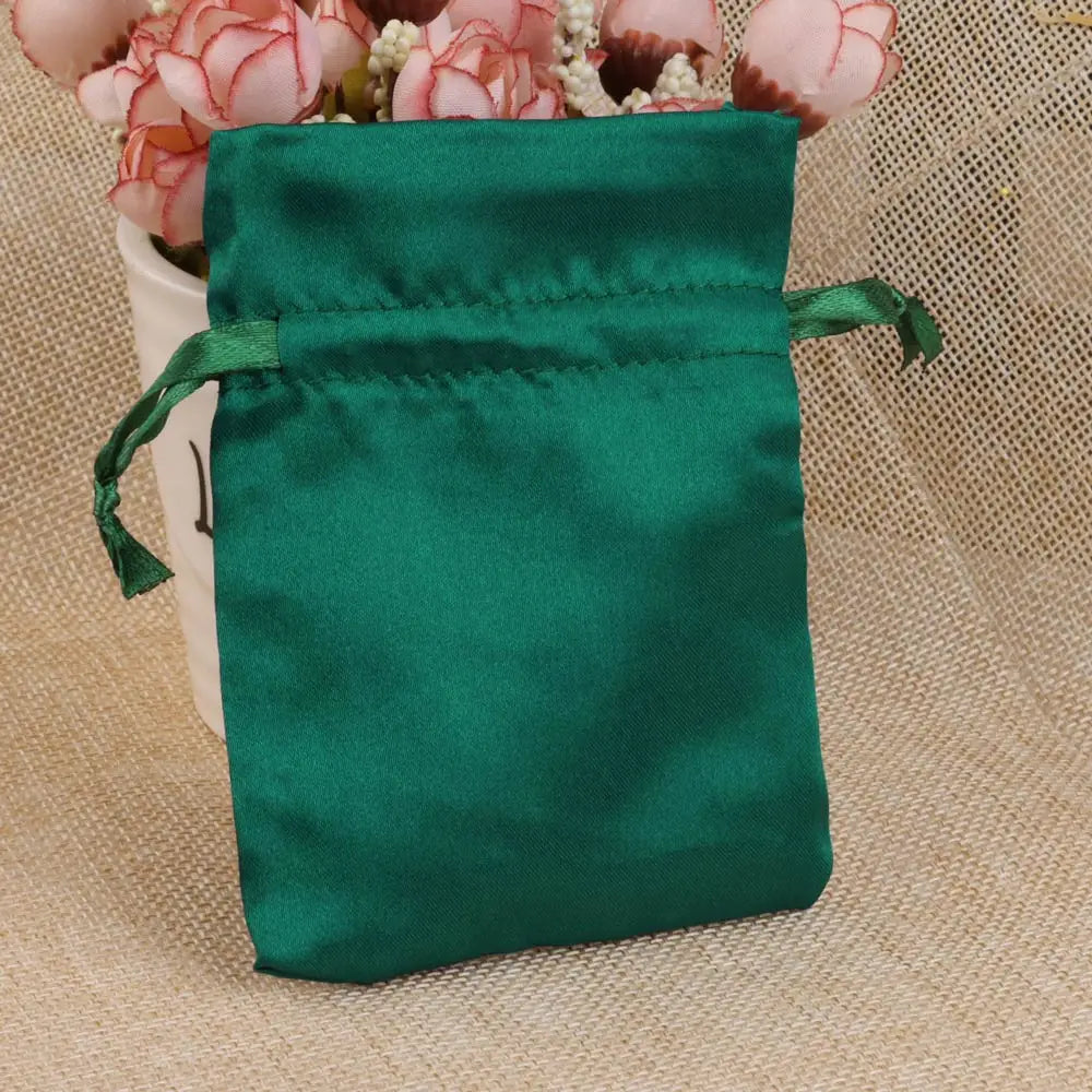 Satin Drawstring Pouch For Packing Gift Bag.