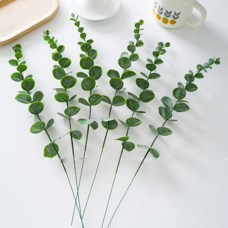 Pianta finta di eucalipto artificiale Silver Dollar Greenery.