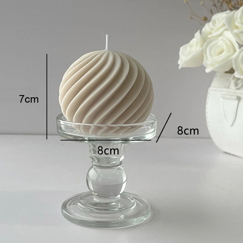 Creative geometric wave ball scented candle fragrance.