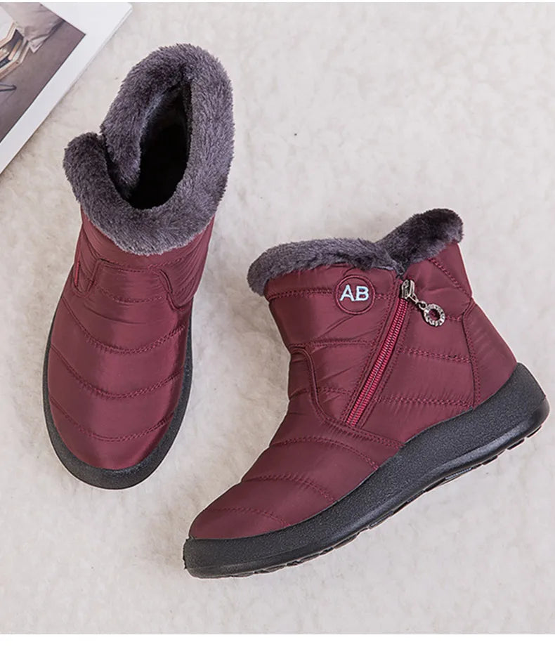 Women's Boots Women's Ankle Boots With Fur Winter