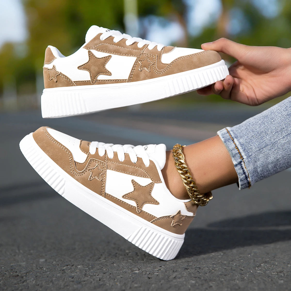 Sneakers da donna casual sportive traspiranti eleganti