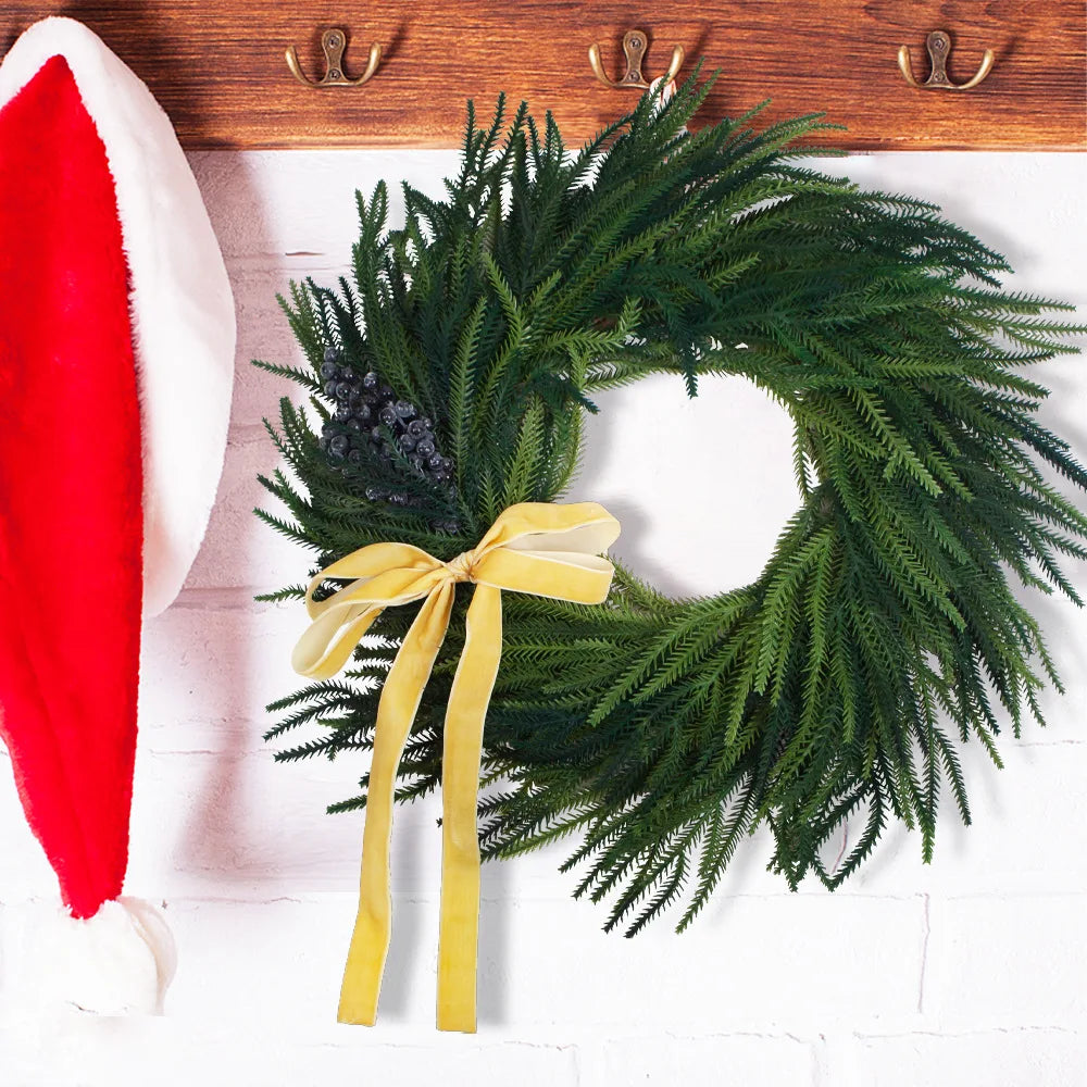 Christmas Red Berry Wreath for Front Door Outside Handmade.