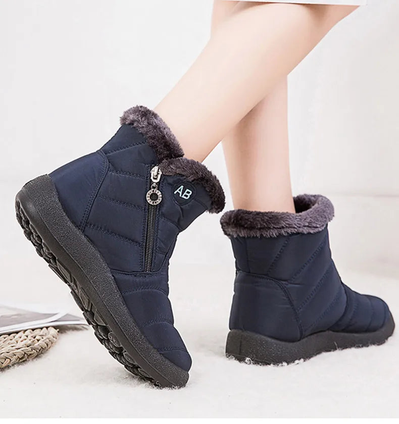 Women's Boots Women's Ankle Boots With Fur Winter