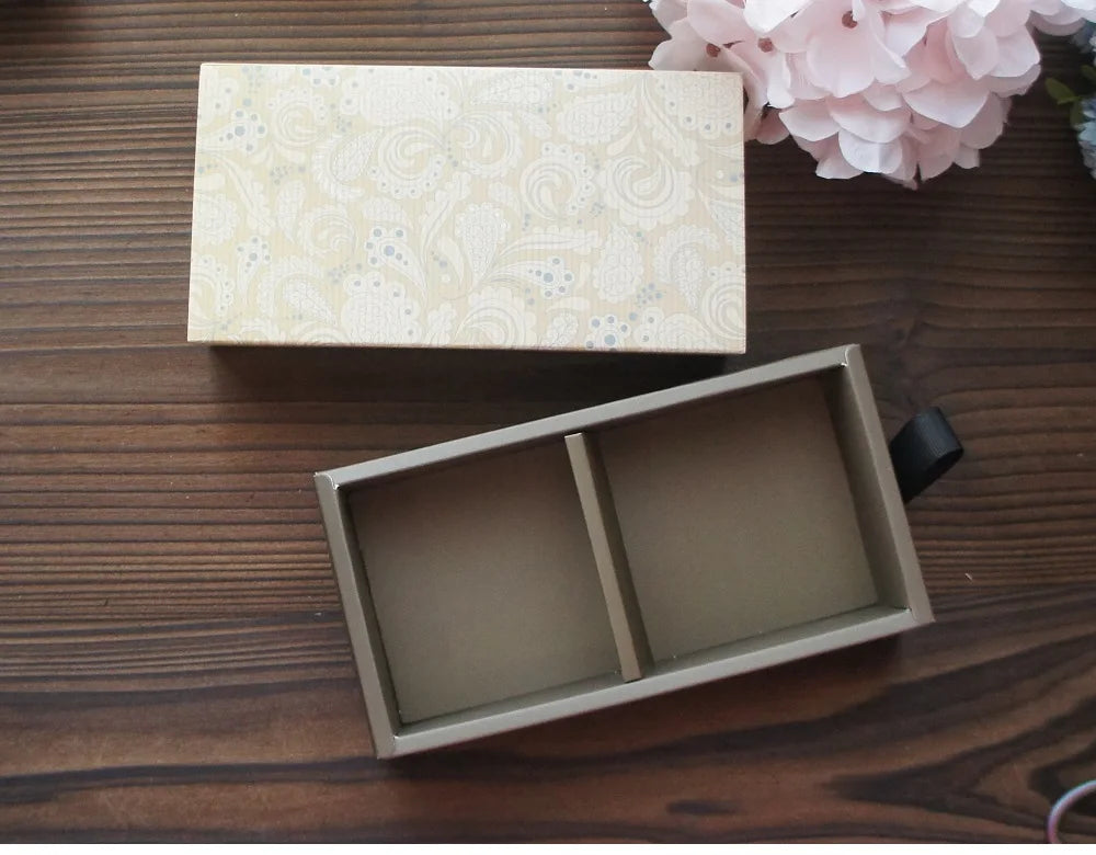 Elegant Blue Yellow Flower Pattern 3 Size 10 Set Gifts Packing