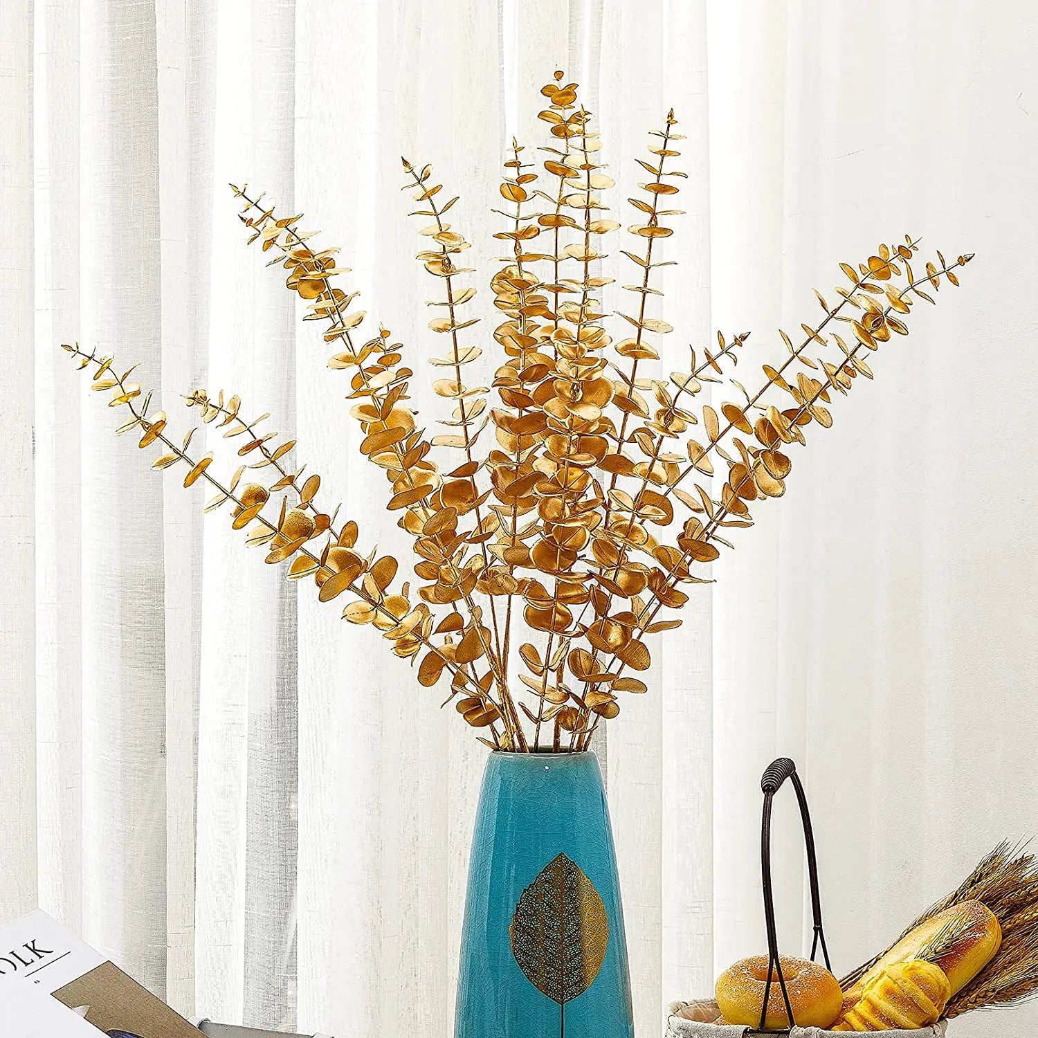 Pianta finta di eucalipto artificiale Silver Dollar Greenery.