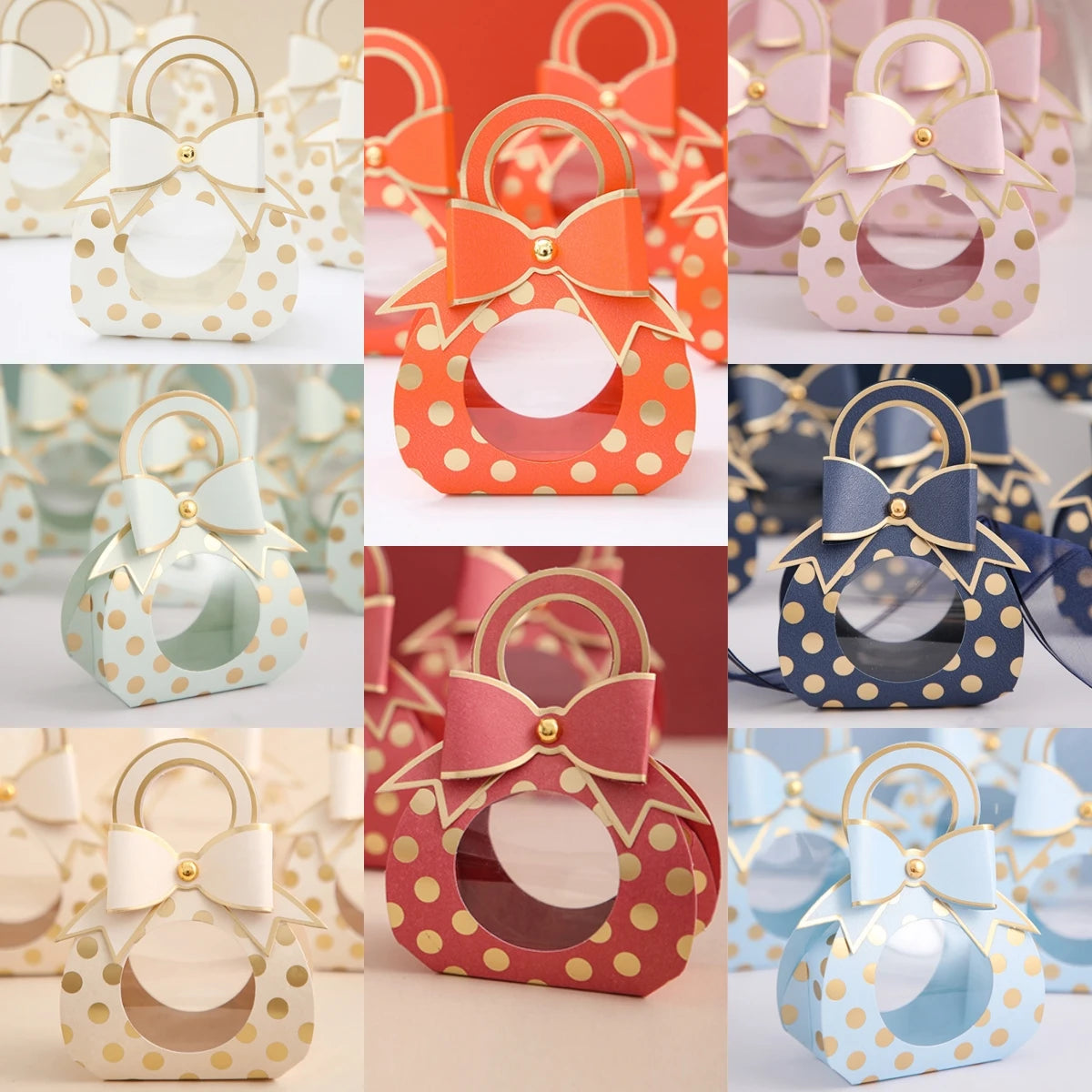 Sacchetto di caramelle creativo stile ciuccio, scatola di cioccolatini per bomboniere di nozze. 50 pezzi