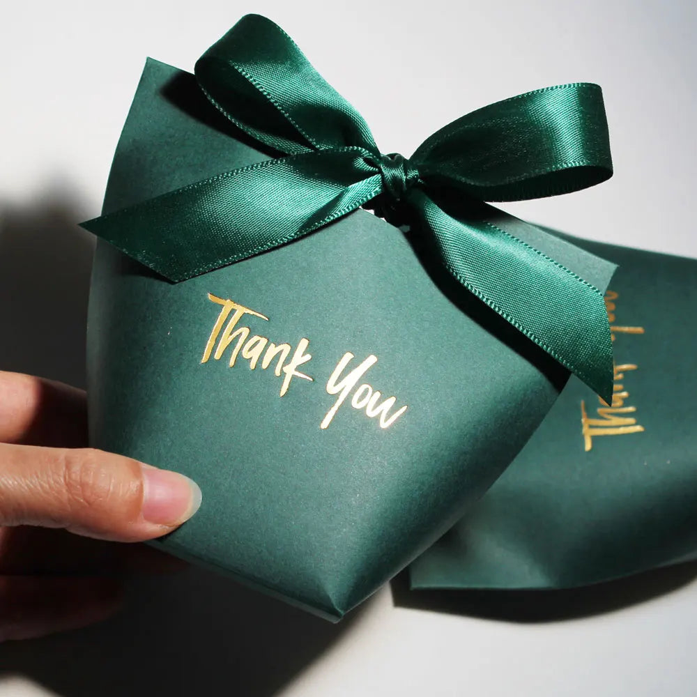 Charming Candy Present Boxes 'Thank You' Comes with Ribbon