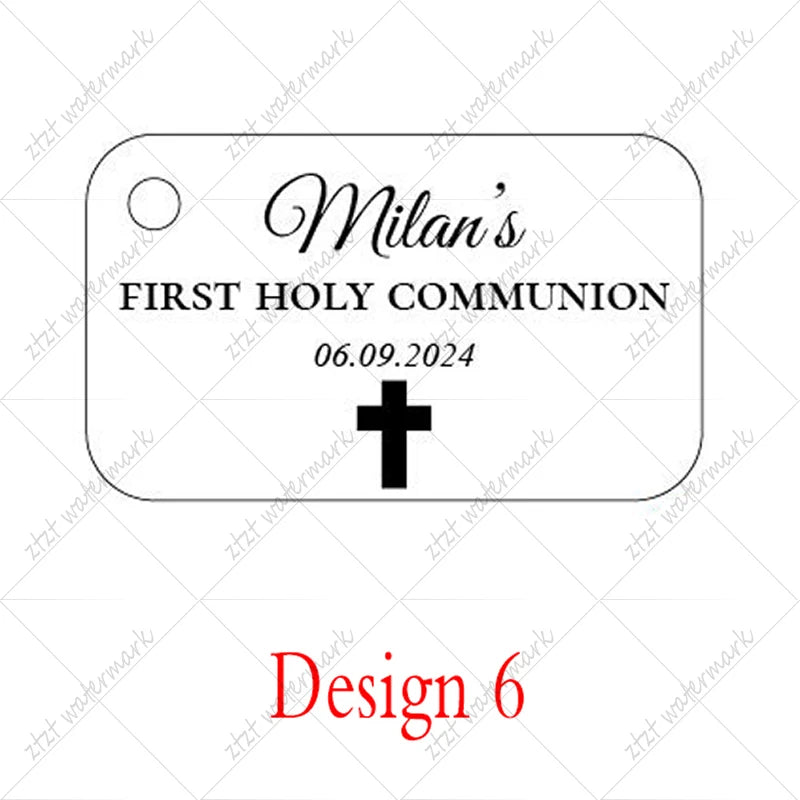 Etichette con nome per bomboniere di benvenuto per baby shower, 50 pezzi di etichette acriliche personalizzate.