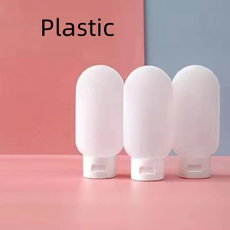 Bottiglia da viaggio portatile in silicone per cosmetici, bottiglia vuota ricaricabile